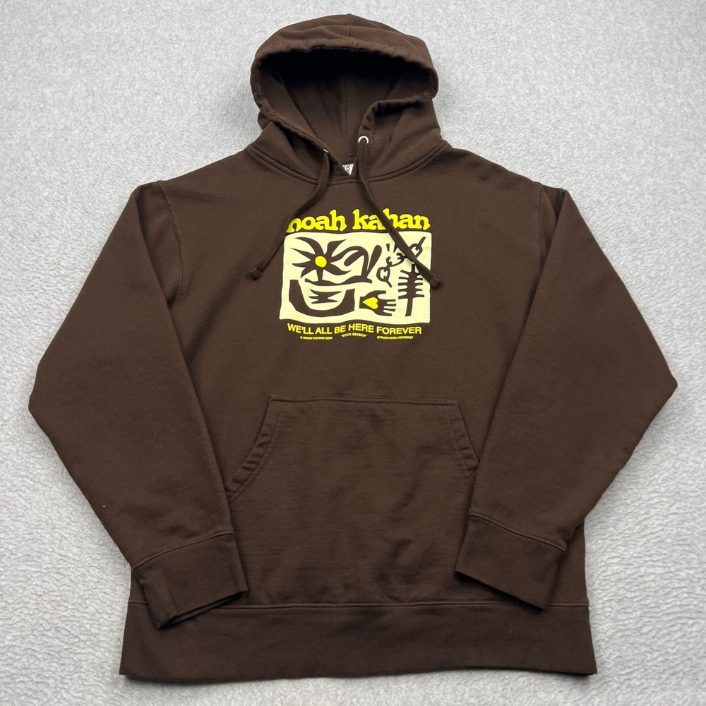 Noah Kahan Hoodie Adult Medium Brown We'll All Be Here Forever Tour 2024 Merch